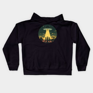 UFO kidnapping meerkats Kids Hoodie